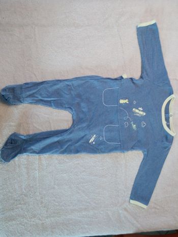 Pyjamas bleu Sergent Major 12-18 mois (réf interne A30)(familleac72)