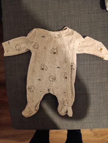 Pyjama velours  naissance