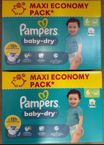 Couches Pampers , baby, Dru T.6