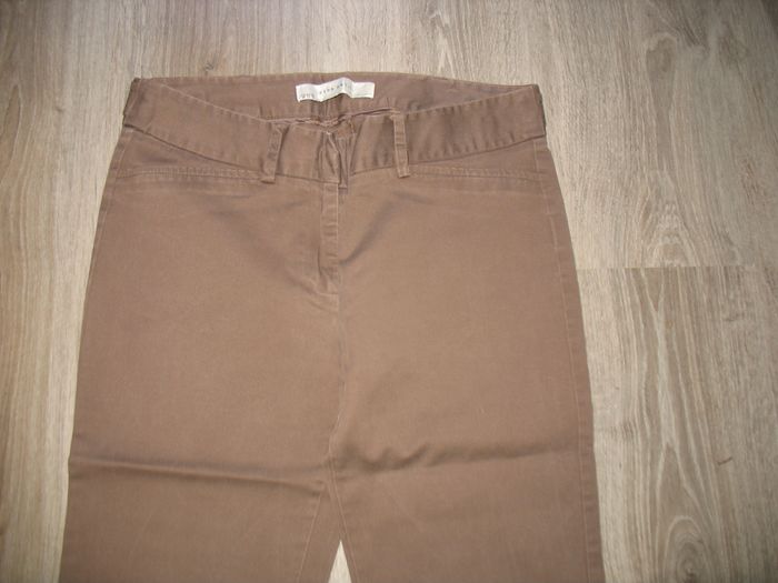 PANTALON DROIT MARRON "ZARA BASIC" - TAILLE 36 - n°01 - photo numéro 5