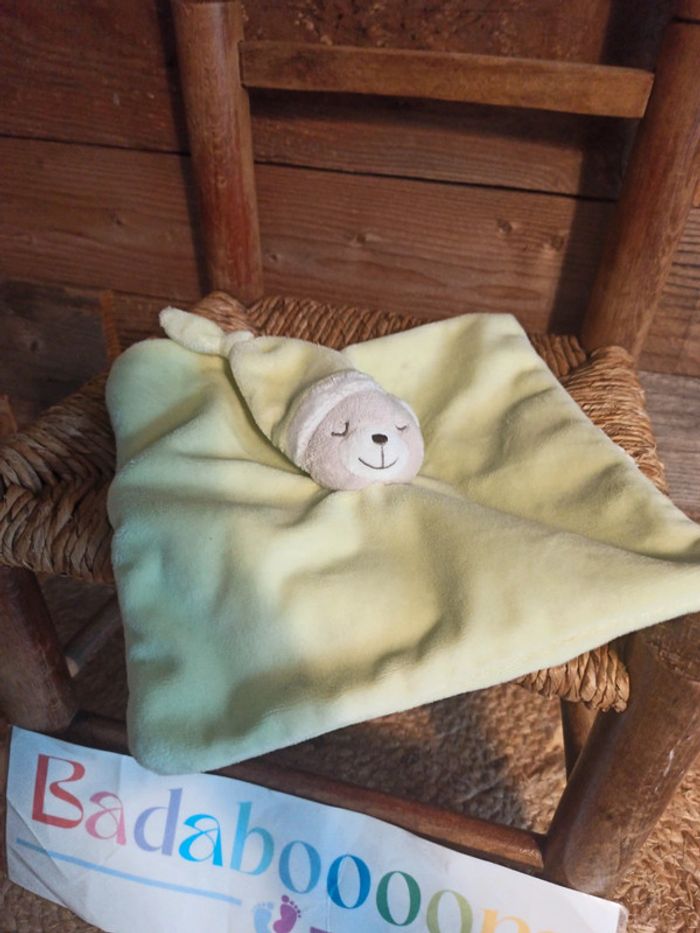 Doudou ours vert kimbaloo tbe - photo numéro 2