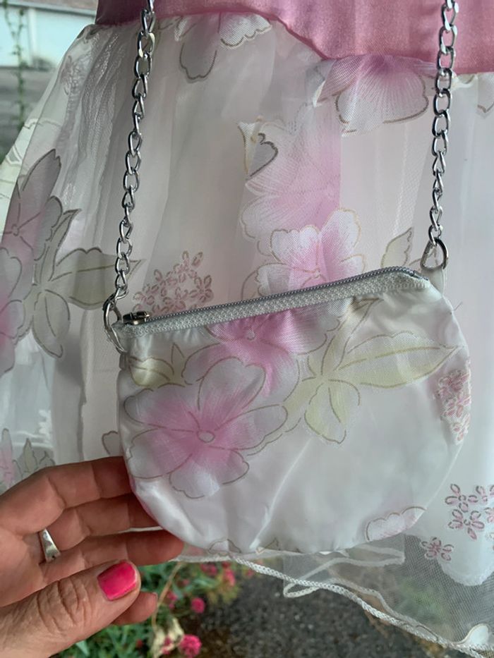 Robe bébé 24 mois, avec sac , baptême, cérémonie - photo numéro 3