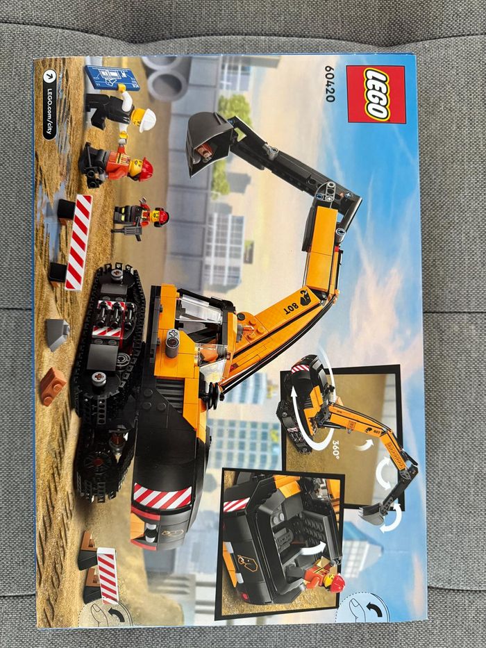 LEGO 60420 Excavateur de Chantier Lego City – Neuf, Scellé - photo numéro 2