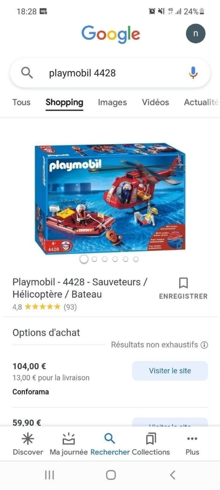 Playmobil pompiers neuf
