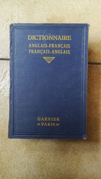 Dictionnaire anglais français Garnier Paris