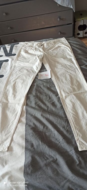 Pantalon blanc pimkie t. 36
