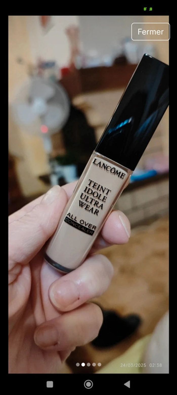 Lancôme Teint Idole Ultra Wear
All Over Concealer Teinte 3 Beige Diaphane - photo numéro 2