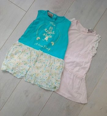 Lot 2 robes été 24 mois