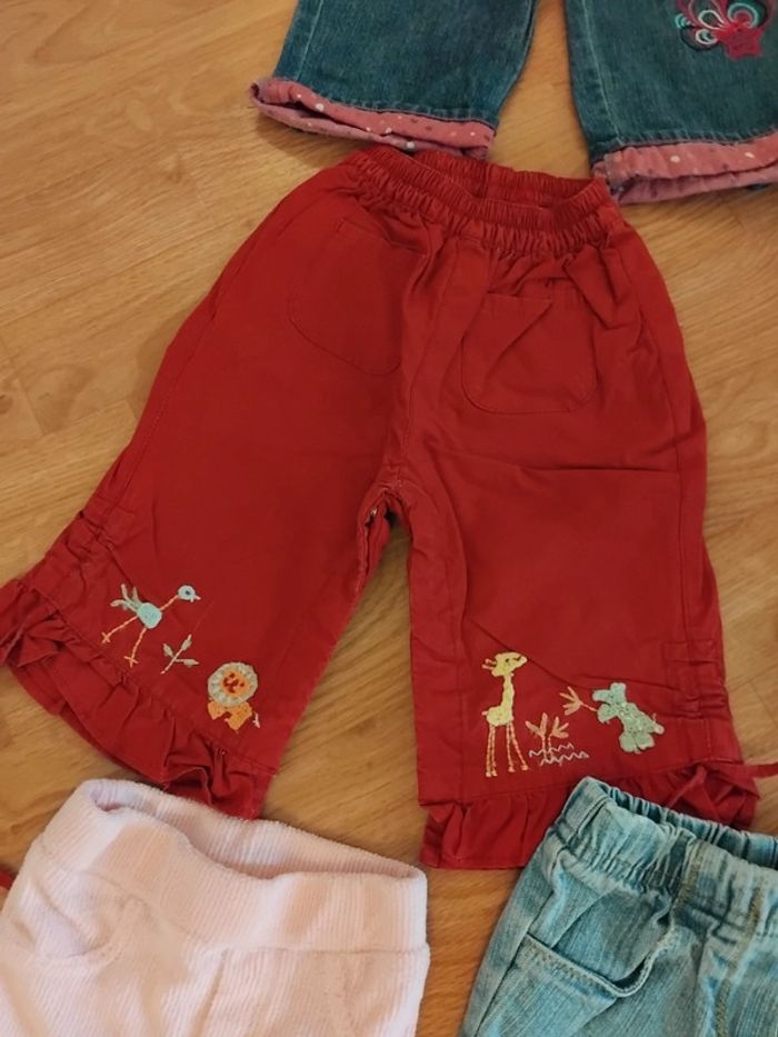 Lot pantalons fille 6mois - photo numéro 5
