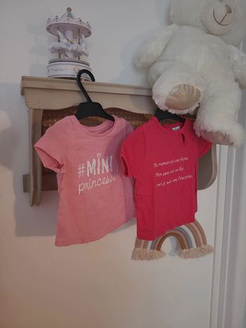 Lot de 2 t-shirts bébé fille