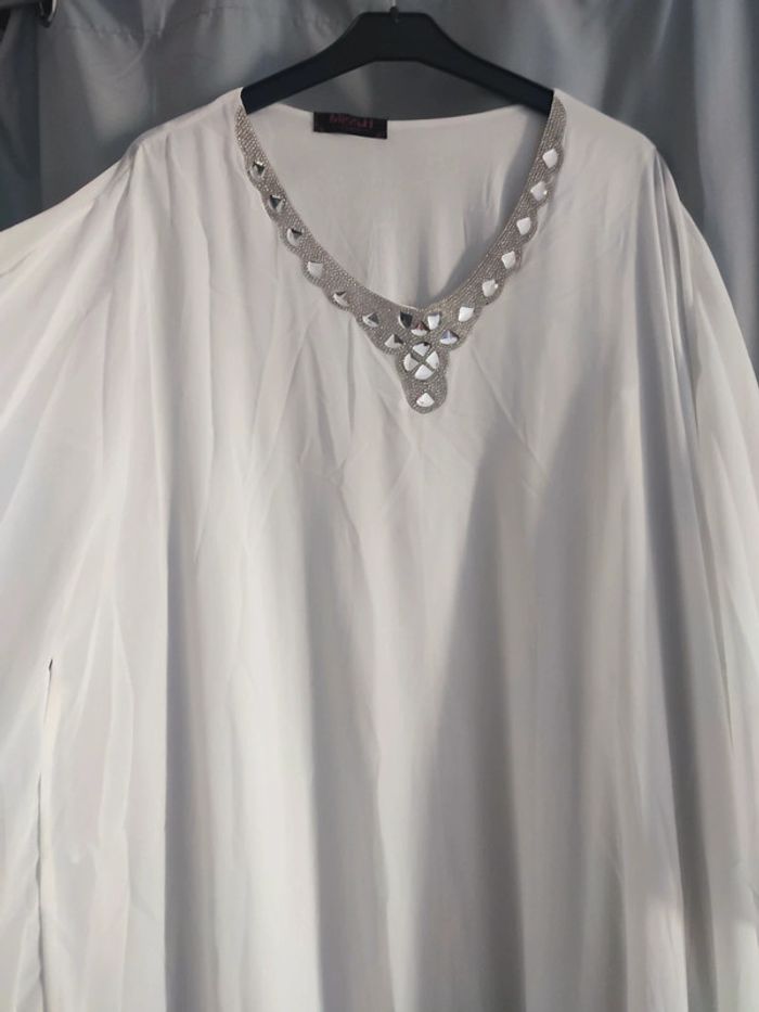 Faracha blanche robe de soirée - photo numéro 6