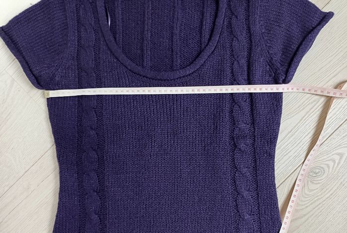 Pull violet manches courtes – taille 38/40 - photo numéro 6