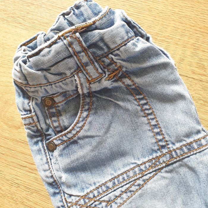 💚 Ensemble tee-shirt ML polo jeans 12 mois Bout'chou/Zara #emyfleury_12moisgarçon - photo numéro 4