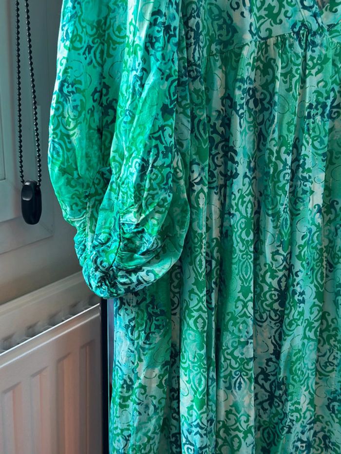 Robe légère imprimée verte – Banditas, taille 36/38 (T1) - photo numéro 3