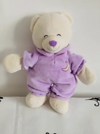 Ours en pyjama mauve 26cm Gipsy