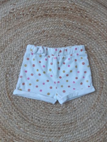 Short velours à motif pois Orchestra 36 mois