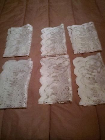 Lot de 6 napperons rectangulaires