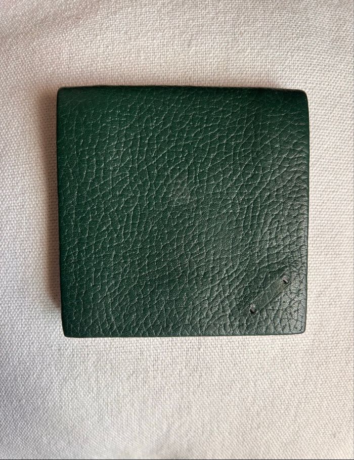 Porte-monnaie LE TANNEUR - Cuir grainé Vert Sapin - photo numéro 1