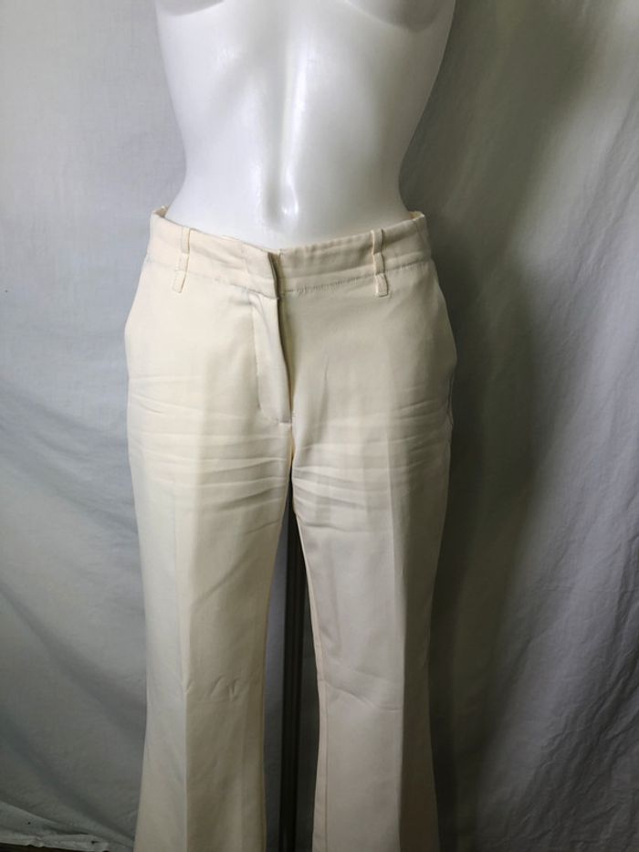 Pantalon de ville H&M crème taille 34 comme neuf - photo numéro 4