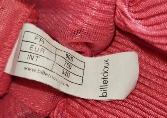 soutien gorge billet doux taille 90D - photo numéro 2