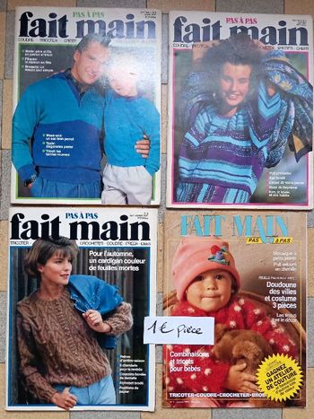 lot de 4 magazines Fait Main