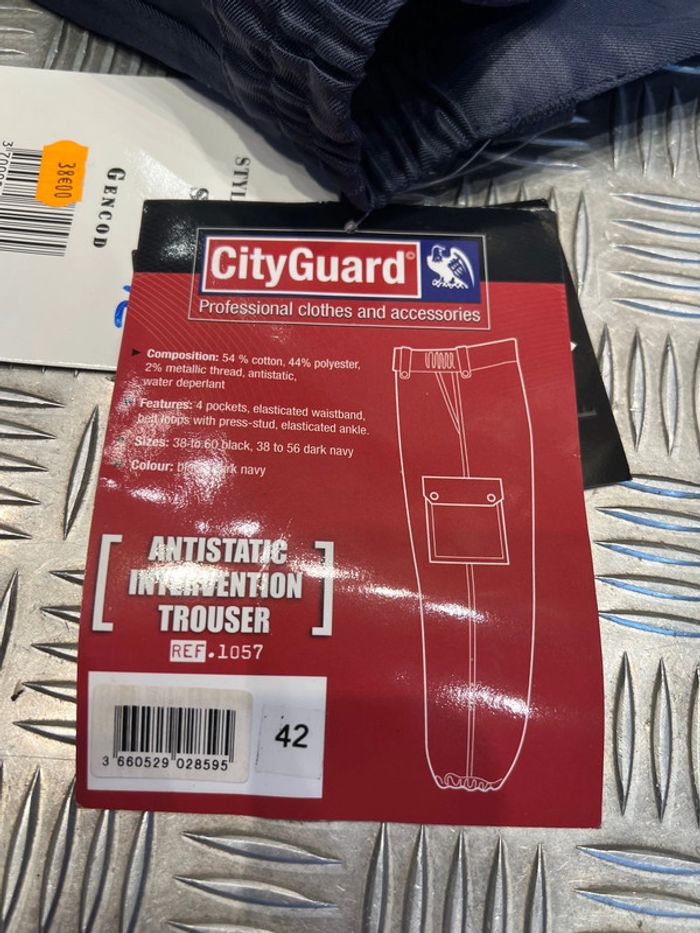 pantalon intervention anti-statique cityguard 1057 taille 42 neuf - photo numéro 3