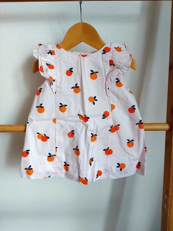 Robe jacadi clémentine 6 mois parfait état