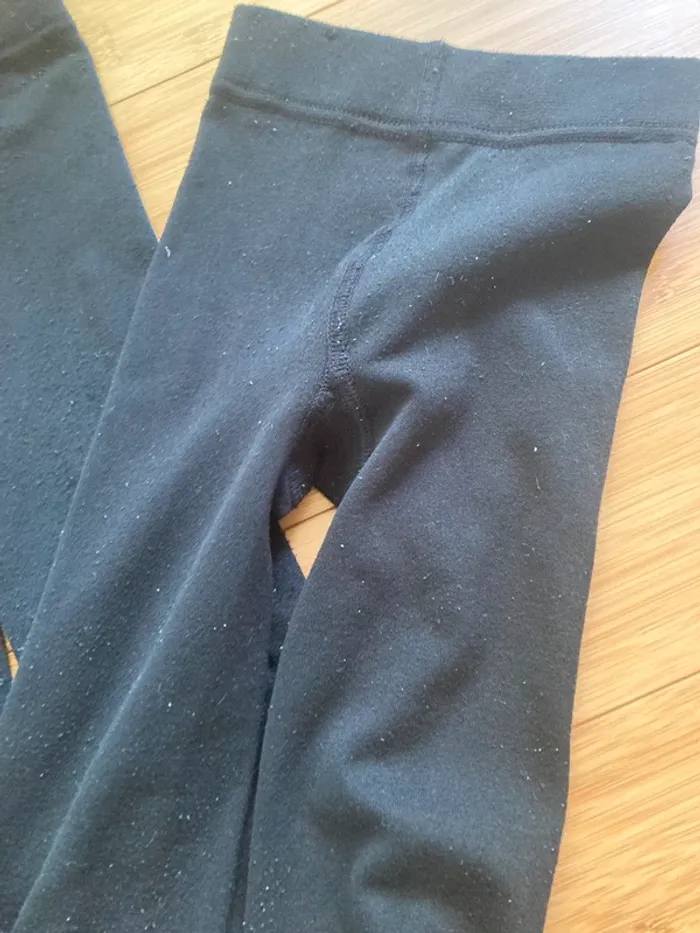6 ans - Set de 3 collants noirs thermique peut aisément servir de legging - photo numéro 2