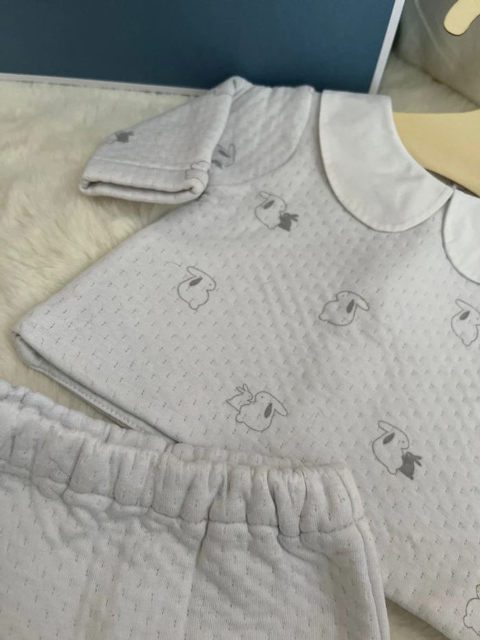 Ensemble jersey blanc lapin col - photo numéro 3