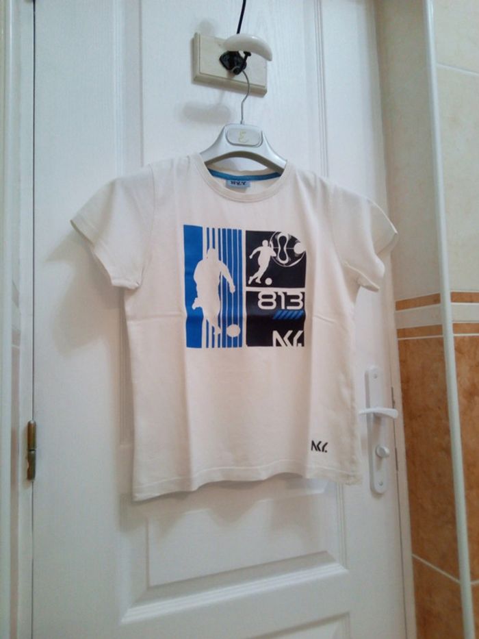 Tee-shirt blanc "813" T.10 ans - NKY - photo numéro 13