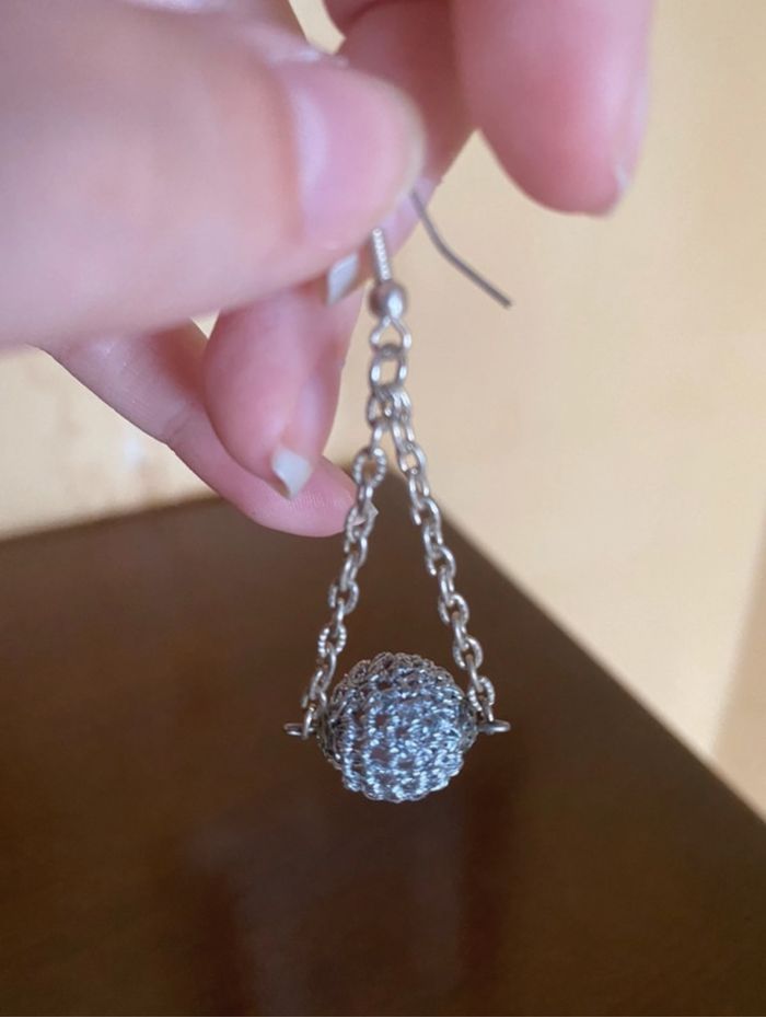 Boucle d’oreille boule - photo numéro 3