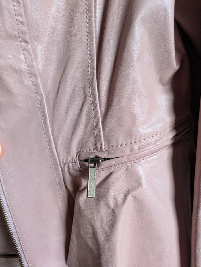 Veste en cuir Mademoiselle R La redoute - photo numéro 4