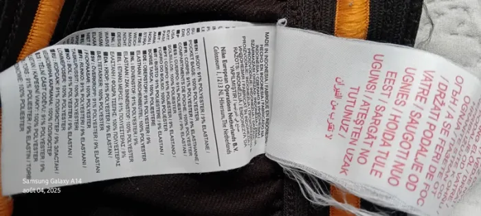 Pantalon de sport football As Roma coupe slim marron nike garçon 11/12 ans - photo numéro 12