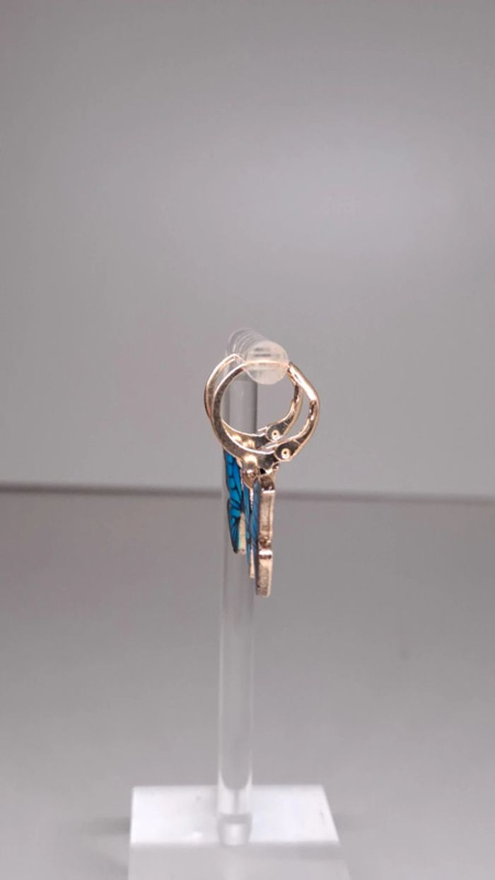 🦚Boucles d'oreilles papillon - photo numéro 3