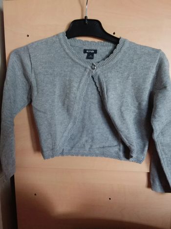 Gilet gris 3 ans