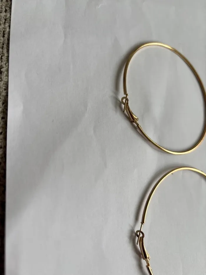 Paire de boucles d’oreilles Grande créole - photo numéro 2
