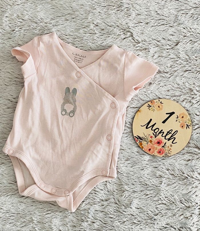 Body Croisé Obaïbi Manches Courtes 1 Mois