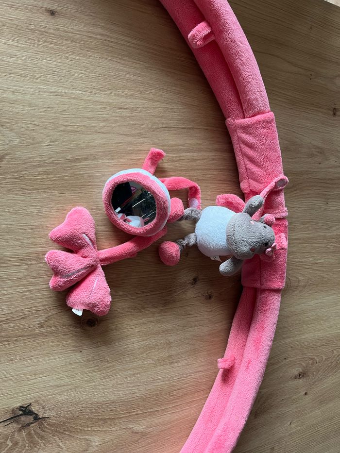 Tapis d’éveil et son arche, spirale pour poussette et mobile avec son support - photo numéro 3