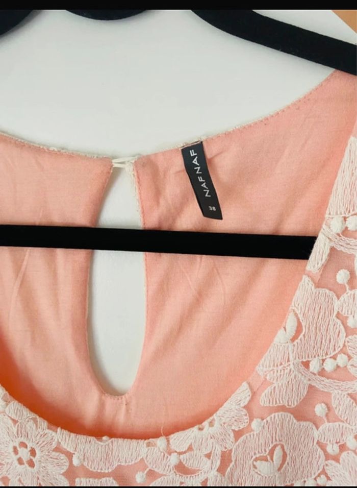 Robe chic Naf Naf 38 dentelle - photo numéro 3