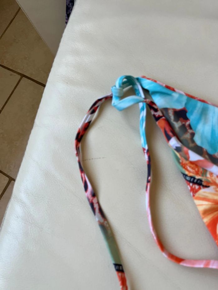 Bas de culotte de maillot de bains femme neuf coloré style tanga - photo numéro 3