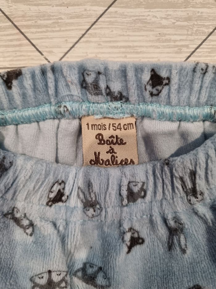 Pyjama boîte à malice bleu et blanc - photo numéro 5