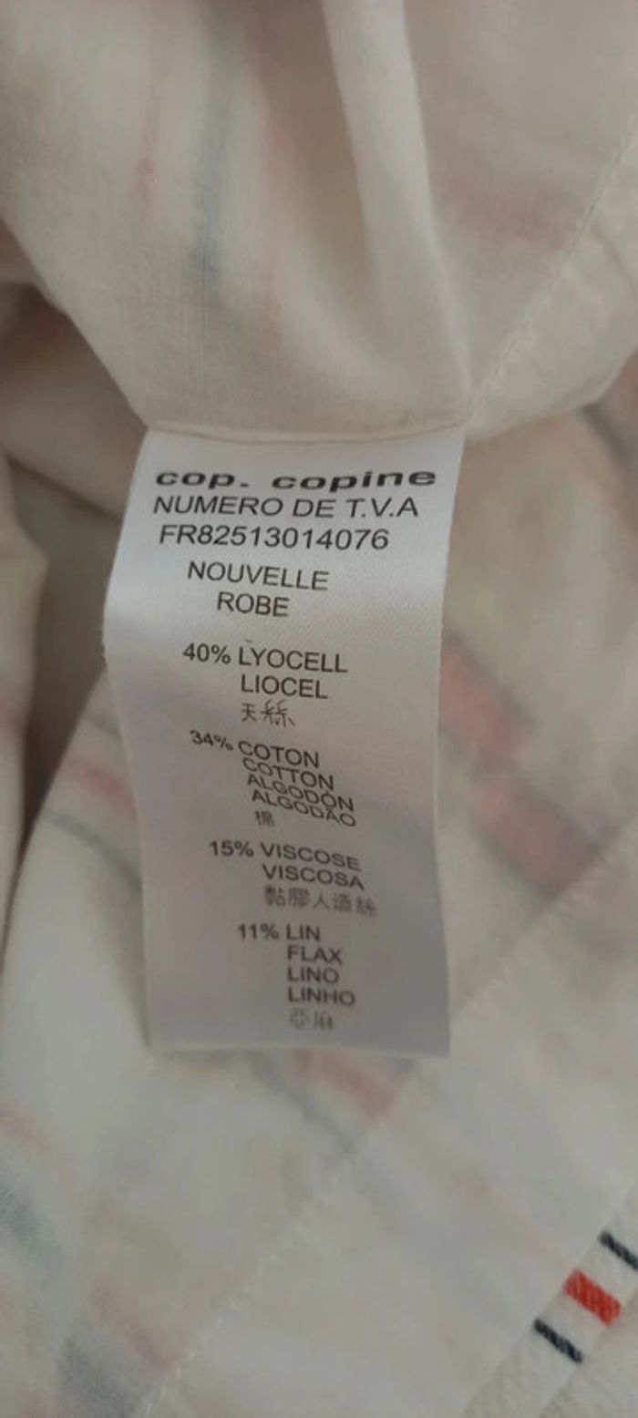 Robe Cop Copine 40 rayée blanc, rose, marine - photo numéro 8
