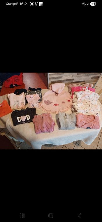 Lot de vêtements fille hiver 6 mois