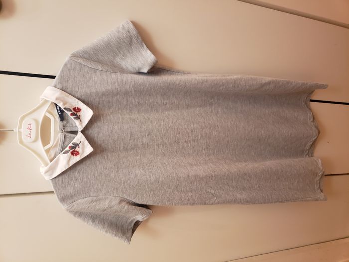 robe grise col claudine kiabi 14 ans