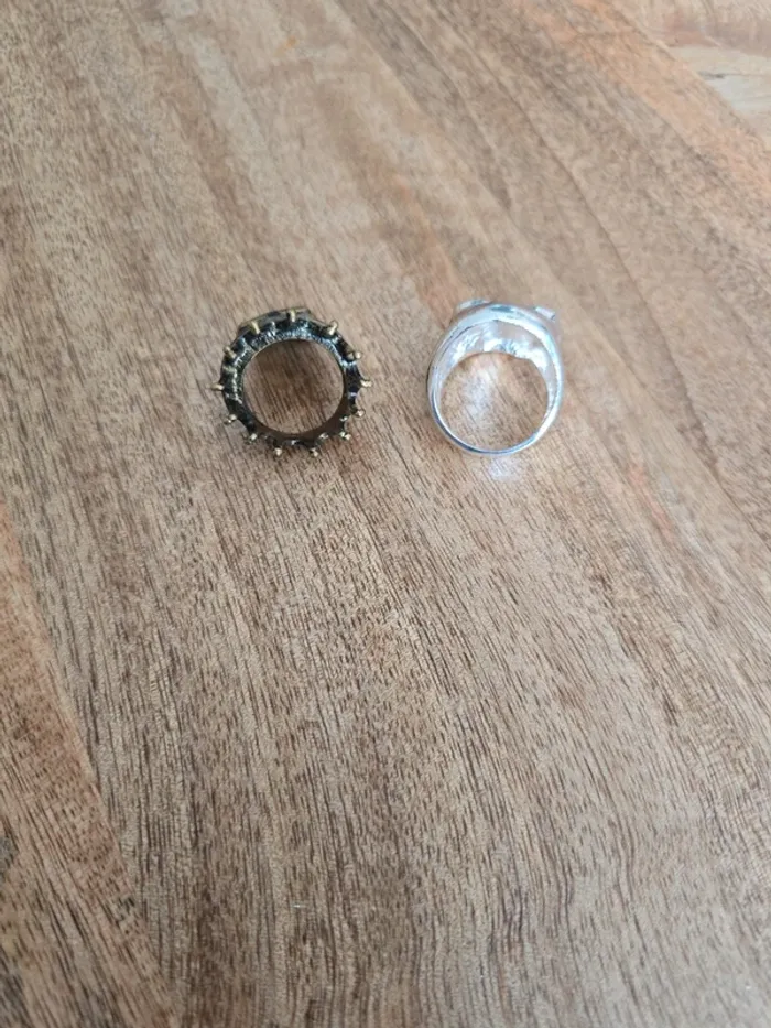 2 bagues têtes de mort - photo numéro 2