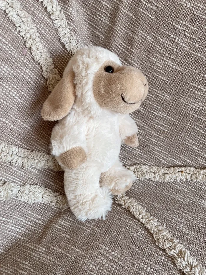 Peluche doudou 23cm gausapa mouton brebis agneau beige blanc crème très bon état - photo numéro 2