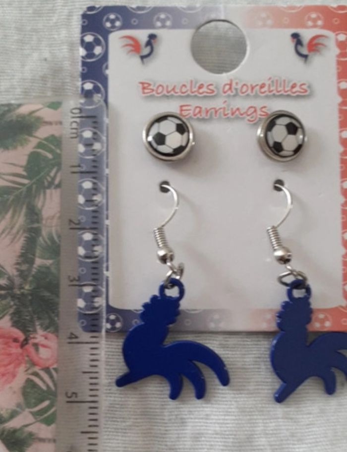 2 paires de boucles d'oreilles France 🇫🇷