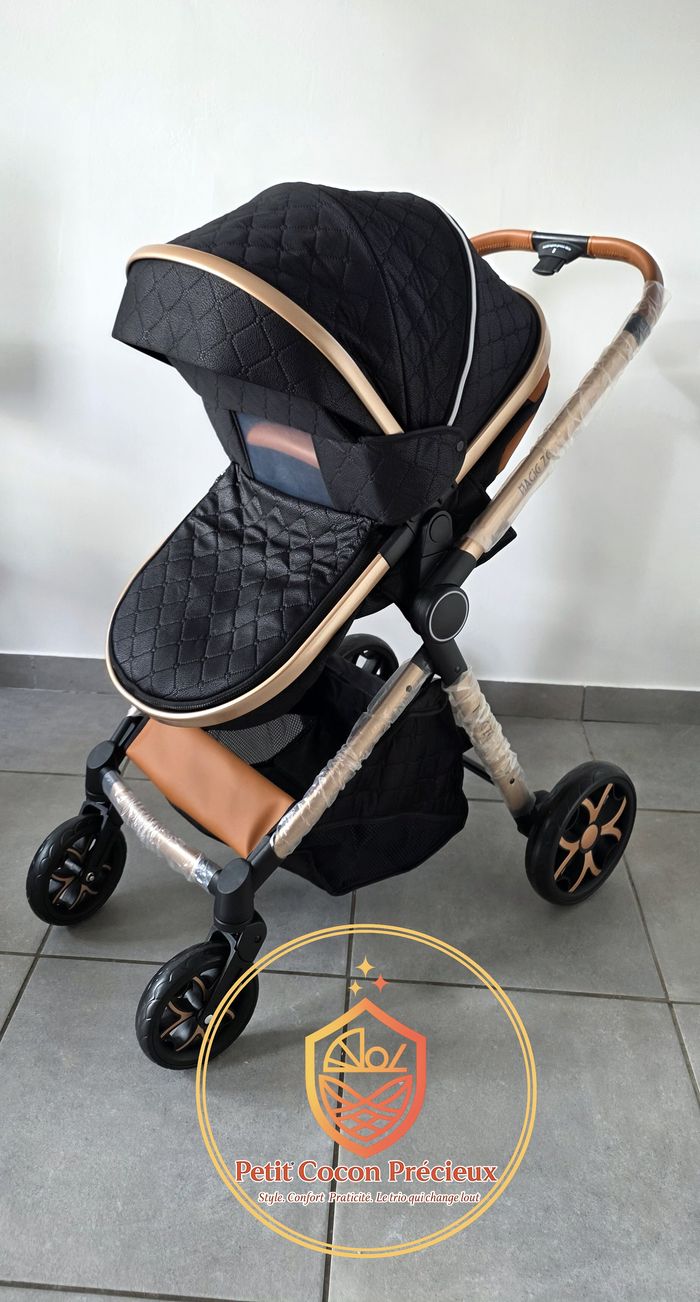Poussette 3-en-1 Magic ZC Noir / Neuve / Vendeuse déclarée dans la puériculture. - photo numéro 8