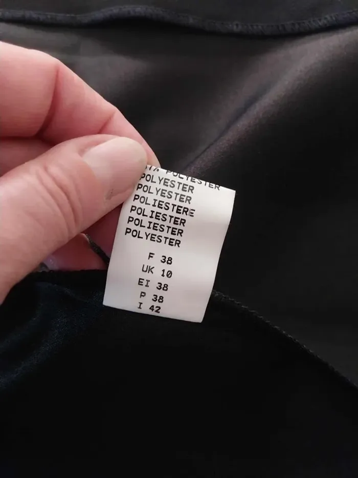 Veste noire mi longue T38 - photo numéro 6