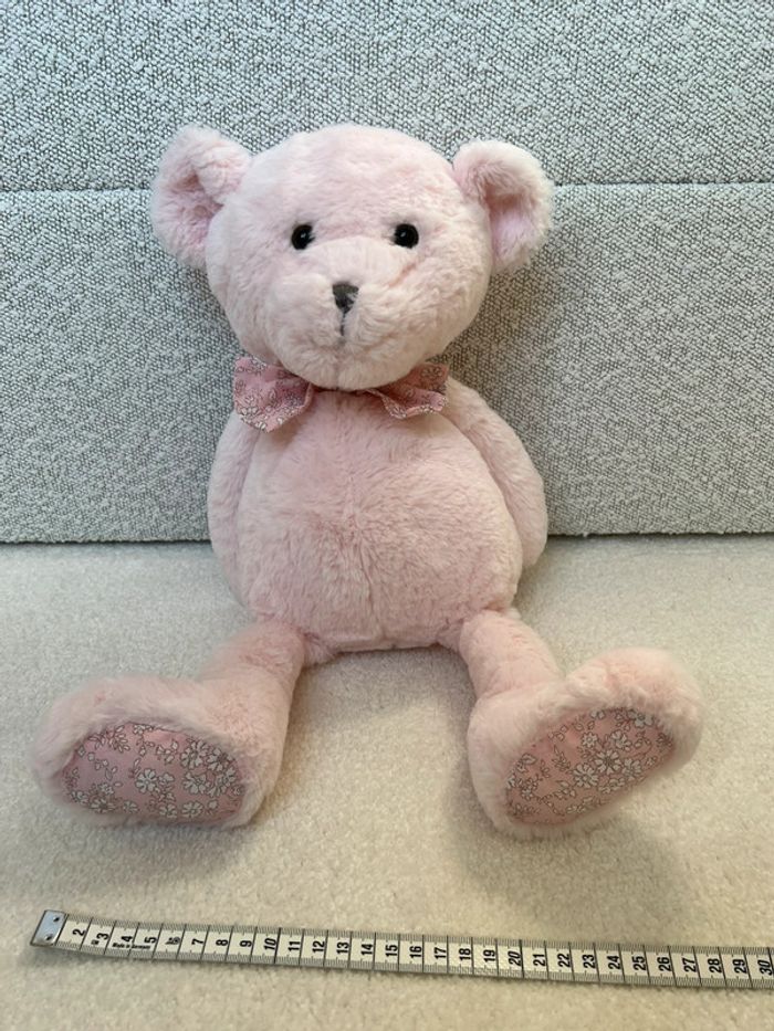 Peluche ours rose Atmosphera - photo numéro 2